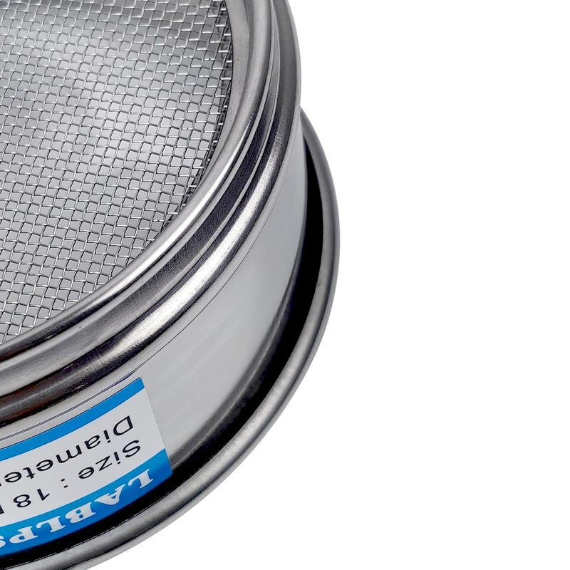 LABLPSAI 18 Mesh Lab Sieves 4" Diameter 304 Stainless Steel Wire Cloth Test Sieve for Industrial Laboratory Home - Image 3